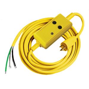 HUBBELL WIRING DEVICE-KELLEMS GFPOEMA Gfci-Netzkabel, tragbar, automatisch, 15 A 120 VAC, 5–15 R, 15 Fuß, 4–6 mA, gelb | AC8VEB 3DZP5