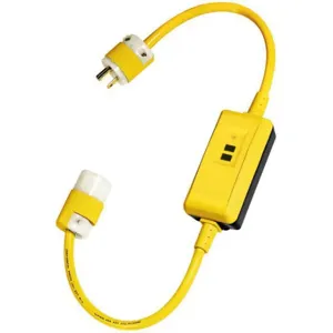 HUBBELL WIRING DEVICE-KELLEMS GFPST3C20M Self-Test Portable GFCI, 3 Feet Cord Length 20 A Max. Amps, 120V AC | CN2RGP GFP3C20M / 3HZ78