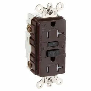 HUBBELL WIRING DEVICE-KELLEMS GFR5362SG Gfci Duplex 20a 125v Brown | AF7LET 21VK87