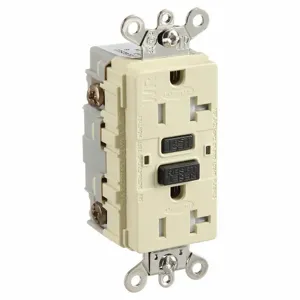 HUBBELL WIRING DEVICE-KELLEMS GFR5362SGI Gfci Duplex 20a 125v Ivory | AF7LEW 21VK90