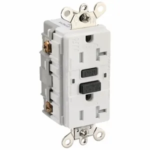 HUBBELL WIRING DEVICE-KELLEMS GFR5362SGW Gfci Duplex 20a 125v White | AF7LEY 21VK92