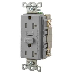 HUBBELL WIRING DEVICE-KELLEMS GFTR20GY HUBBELL WIRING DEVICE-KELLEMS GFTR20GY | BC8AAC