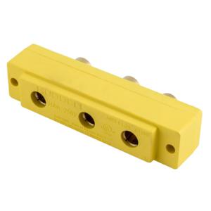 HUBBELL WIRING DEVICE-KELLEMS HBL106SPFRRT Stage Pin Device, Female, Panel Mount, Ring End, 100 A, 250 V, Yellow | CE6UGN