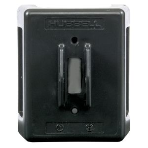 HUBBELL WIRING DEVICE-KELLEMS HBL1390 Switch Enclosure, 30 A, Black | AA9WJL 1GUD2
