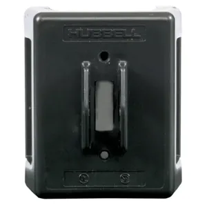 HUBBELL WIRING DEVICE-KELLEMS HBL1390 Switch Enclosure, 30 A, Black | AA9WJL 1GUD2