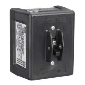 HUBBELL WIRING DEVICE-KELLEMS HBL1389D Manual Motor Switch, With Enclosure, 3 Pole, 30 A, 600 VAC | AB2LVC 1MTD7