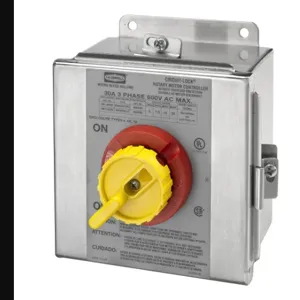 HUBBELL WIRING DEVICE-KELLEMS HBL13S33D Enclosed Disconnect Switch, 3 Pole, 600 VAC, 30 A | BC8HDD