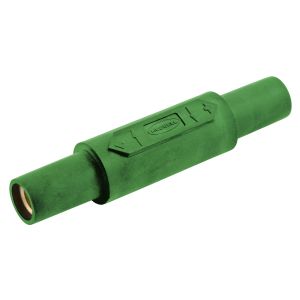 HUBBELL WIRING DEVICE-KELLEMS HBL15DFGN Double Connector, Female, 150 A, Green | CE6TUM