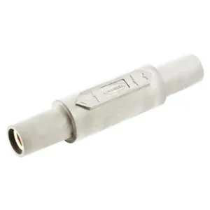 HUBBELL HBL15DFW Single Pole Connector Double Female White | AF7BCU 20TR24