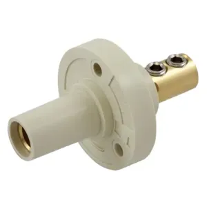 HUBBELL HBL15FRW Single Pole Connector Receptacle White | AF7BAU 20TP73