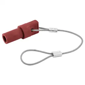 HUBBELL HBL15MCAPR Single Pole Connector Protective Cap Red | AF7AQK 20TR05