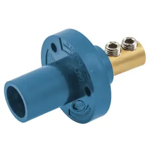 HUBBELL HBL15MRBL Single Pole Connector Inlet Blue | AF7BAQ 20TP70