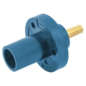 HUBBELL HBL15MRSBL Single Pole Connector Inlet Blue | AF7BBB 20TP80