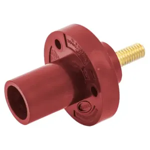 HUBBELL HBL15MRSR Single Pole Connector Inlet Red | AF7BBA 20TP79