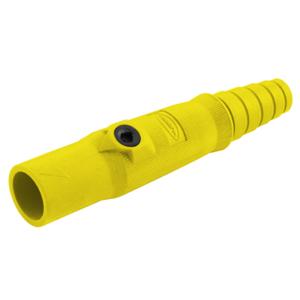 HUBBELL WIRING DEVICE-KELLEMS HBL15MY Male Plug, 150 A, Yellow | BD3VCM