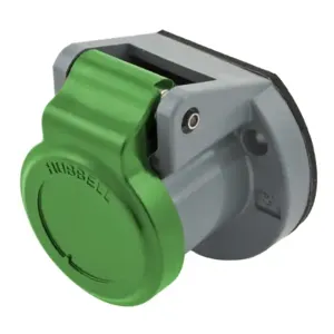 HUBBELL HBL15NCGN Single Pole Connector Weather Cover Green | AF7BBZ 20TR02