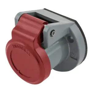 HUBBELL HBL15NCR Single Pole Connector Weather Cover Red | AF7BBX 20TP99