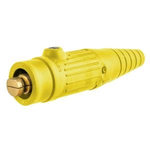 HUBBELL WIRING DEVICE-KELLEMS HBL18300MY Male Plug, 300 A, Yellow | CE6TXT