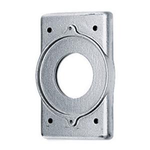 HUBBELL WIRING DEVICE-KELLEMS HBL20406 Wallplate, 1-Gang, For 30A Locking Device, Standard Size, Cast Aluminium | BC7PRX