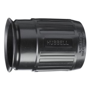 HUBBELL WIRING DEVICE-KELLEMS HBL20424B Mini-Knickschutztülle, für 4-Draht-30A-Steckergehäuse, schwarz | CE6RYA