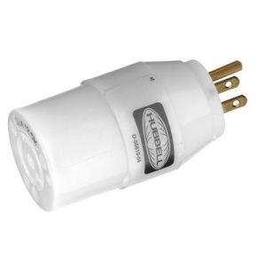 HUBBELL WIRING DEVICE-KELLEMS HBL2271 Nylon Convenience Adapter, 15 A, 125 VAC, 2 Pole | AC8PVN 3D024
