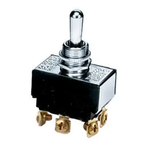 HUBBELL WIRING DEVICE-KELLEMS HBL223 Bat Handle Switch, Double Pole, 10A, 250V/10A, 125V, Screw Terminal | BC9GZN