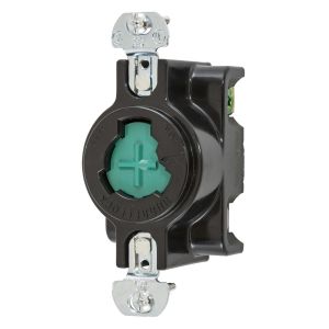 HUBBELL WIRING DEVICE-KELLEMS HBL23030 Flush Receptacle, 20A, 125V, 2-Pole, 3-Wire Grounding | BD4HXN