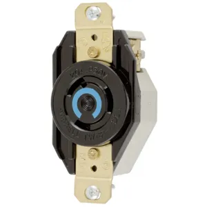 HUBBELL WIRING DEVICE-KELLEMS HBL2320 Single Flush Receptacle, 20A, 250VAC, 2-Pole, 3-Wire Grounding | AE2YVX 5A080