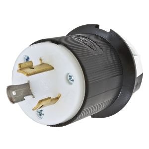 HUBBELL WIRING DEVICE-KELLEMS HBL2331 Male Plug, 20A, 277VAC, 2-Pole, 3-Wire Grounding | AB4CWU 1X979