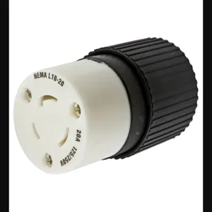 HUBBELL WIRING DEVICE-KELLEMS HBL2363 Female Connector, 20A, 125/250VAC, 3-Pole, 3-Wire Non-Grounding | BC8CCA