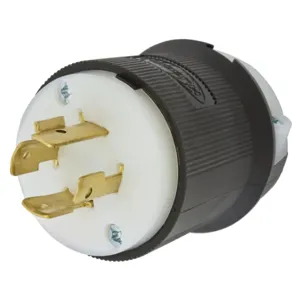 HUBBELL WIRING DEVICE-KELLEMS HBL2431 Male Plug, 20A, 3-Phase, 480VAC, 3-Pole, 4-Wire Grounding | AE7QZD 6A662