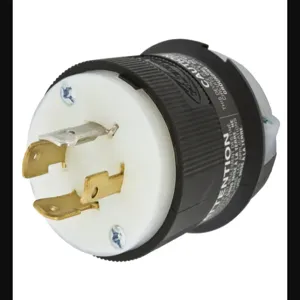 HUBBELL WIRING DEVICE-KELLEMS HBL2461 Male Plug, 20A, 3-Phase, 347/600VAC, 4-Pole, 4-Wire Non-Grounding | CE6TAH