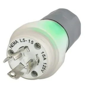 HUBBELL WIRING DEVICE-KELLEMS HBL24W47AWC Plug, Watertight, 15A, 125V, Clear | BD4KZN