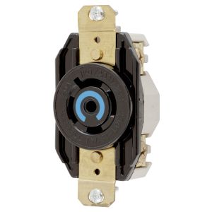 HUBBELL WIRING DEVICE-KELLEMS HBL2510 Single Flush Receptacle, 20A, 3-Phase, Wye 120/208VAC, 4-Pole, 5-Wire Grounding | AB4CWV 1X980