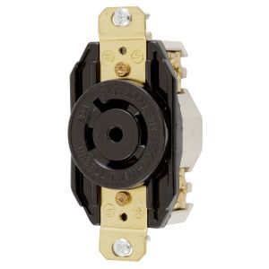 HUBBELL WIRING DEVICE-KELLEMS HBL2530 Locking Receptacle, 4 Poles, 5 Wires, 3 Phase | BC9AWM 49YK41