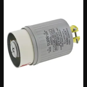 HUBBELL WIRING DEVICE-KELLEMS HBL25625 Male Plug, 60A 250V, 2-P 3-W Grounding, Non Nema, Screwterminal, Gray | AF7LFE 21VL01