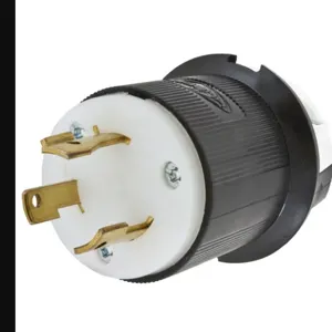 HUBBELL WIRING DEVICE-KELLEMS HBL2641 Male Plug, 30A, 480VAC, 2-Pole, 3-Wire Grounding | AE7ZFH 6C547