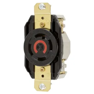 HUBBELL WIRING DEVICE-KELLEMS HBL2710 Flush Receptacle, 30A, 125/250V, 3-Pole, 4-Wire Grounding | AE7QYW 6A655