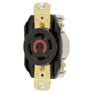 HUBBELL WIRING DEVICE-KELLEMS HBL2710RT Flush Receptacle, 30A, 125/250V, 3-Pole, 4-Wire Grounding | BD4KDB