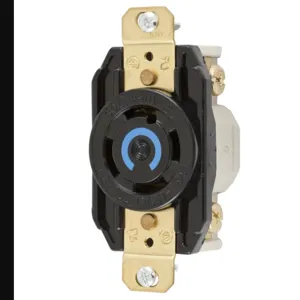 HUBBELL WIRING DEVICE-KELLEMS HBL2720RT Flush Receptacle, 30A, 3-Phase, Delta, 250VAC, 3-Pole, 4-Wire Grounding | BC9RXB