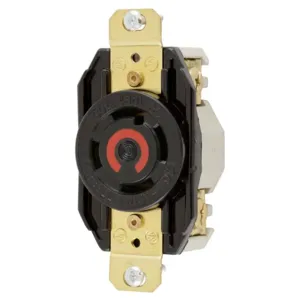 HUBBELL WIRING DEVICE-KELLEMS HBL2730 Flush Receptacle, 30A, 3-Phase, Delta, 480VAC, 3-Pole, 4-Wire Grounding | AE7QYZ 6A658