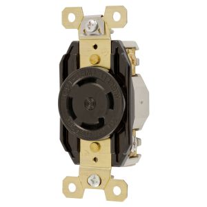 HUBBELL WIRING DEVICE-KELLEMS HBL2770 Flush Receptacle, 30A, 3-Phase, Wye 347/600VAC, 4-Pole, 4-Wire Non-Grounding | BD3MWG