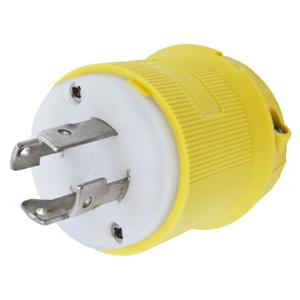 HUBBELL WIRING DEVICE-KELLEMS HBL27CM21 Male Plug, 30A, 3-Phase, Delta, 250VAC, 3-Pole, 4-Wire Grounding | BC8XBA