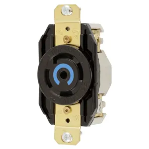 HUBBELL WIRING DEVICE-KELLEMS HBL2810 Flush Receptacle, 30A, 3-Phase, Wye 120/208VAC, 4-Pole, 5-Wire Grounding | AB4CWX 1X982