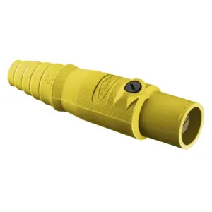 HUBBELL HBL300MY Single Pole Connector Male Yellow | AF7BCY 20TR48