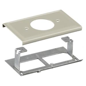 HUBBELL WIRING DEVICE-KELLEMS HBL3033JEIV Raceway Single Receptacle Cover Ivory | AB3FZY 1RYN4