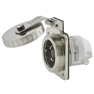 HUBBELL WIRING DEVICE-KELLEMS HBL303SS Flanged Inlet 125v 30a L5-30p 2p 3w 1ph | AC8QPC 3D954