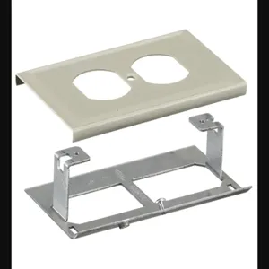 HUBBELL WIRING DEVICE-KELLEMS HBL3043BEIV Raceway Single Receptacle Cover Ivory | AB3GAA 1RYN6