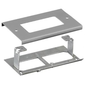 HUBBELL WIRING DEVICE-KELLEMS HBL3048RGY Raceway Rectangular Recptacle Cover Gray | AB3GAB 1RYN7