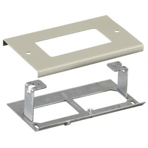 HUBBELL WIRING DEVICE-KELLEMS HBL3048RIV Raceway Rectangular Recptacle Cover | AB3GAC 1RYN8